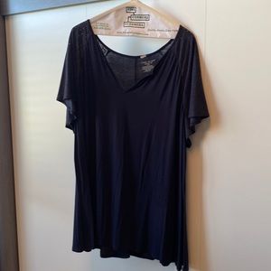 Lane Bryant Navy Blue swing tee. Size 26/28